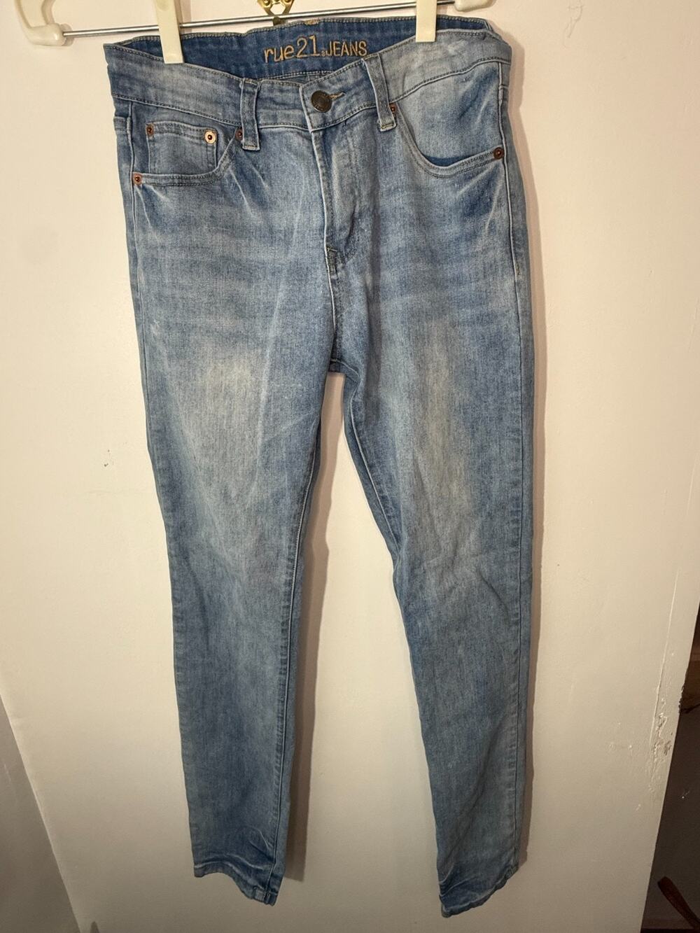 Rue21 Men's Skinny Jeans 30x32 Light Wash Ultra Flex Stretch Denim